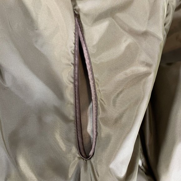 London Fog Trench Coat Men's Size 40 Reg. Tan Hidden Buttons Removable Liner - Picture 12 of 13